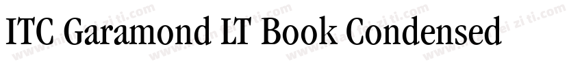 ITC Garamond LT Book Condensed字体转换